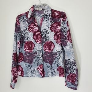 Jaipur Floral Blouse, Size  Small